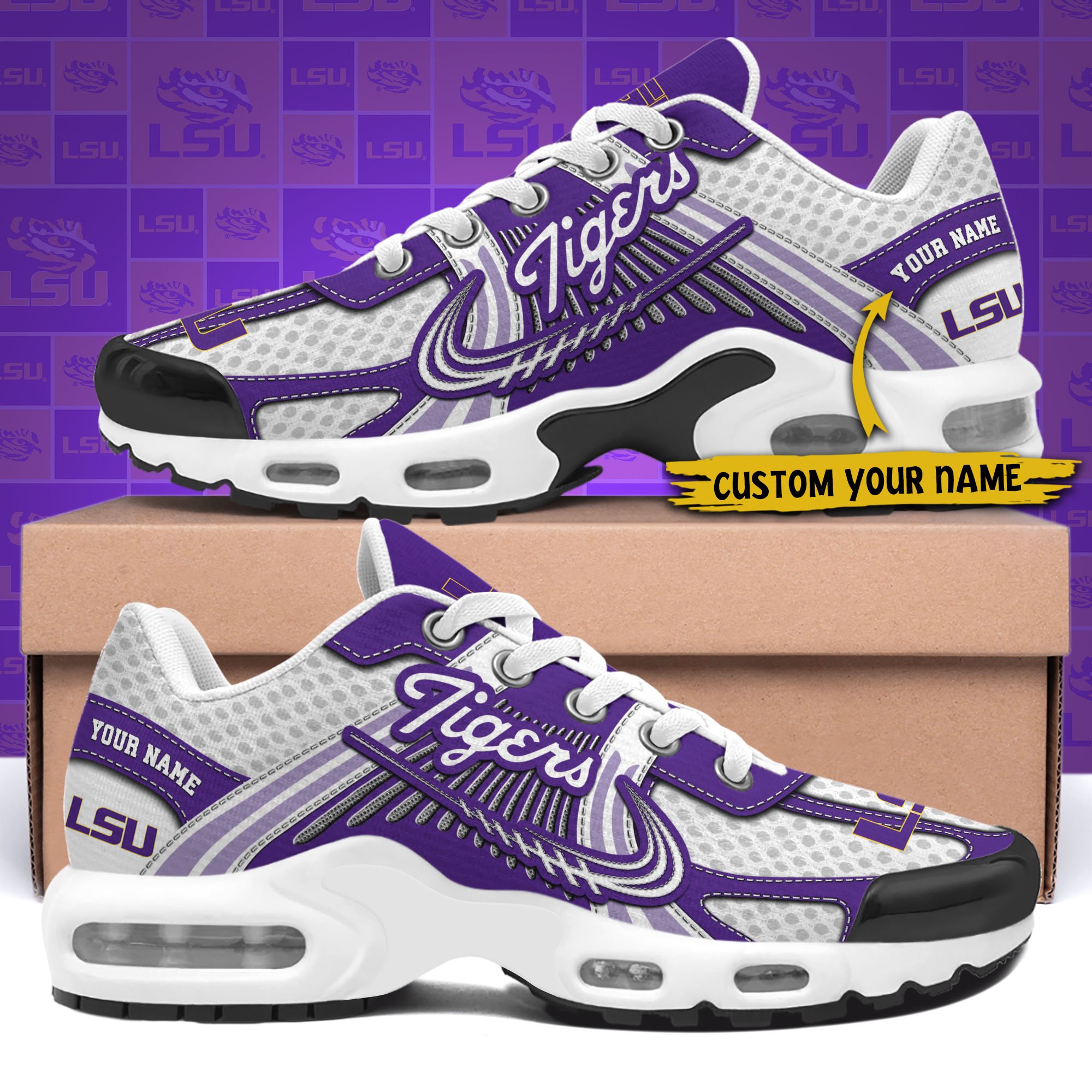 LSU TIGERS TN Shoes Custom Your Name, Sport Shoes
