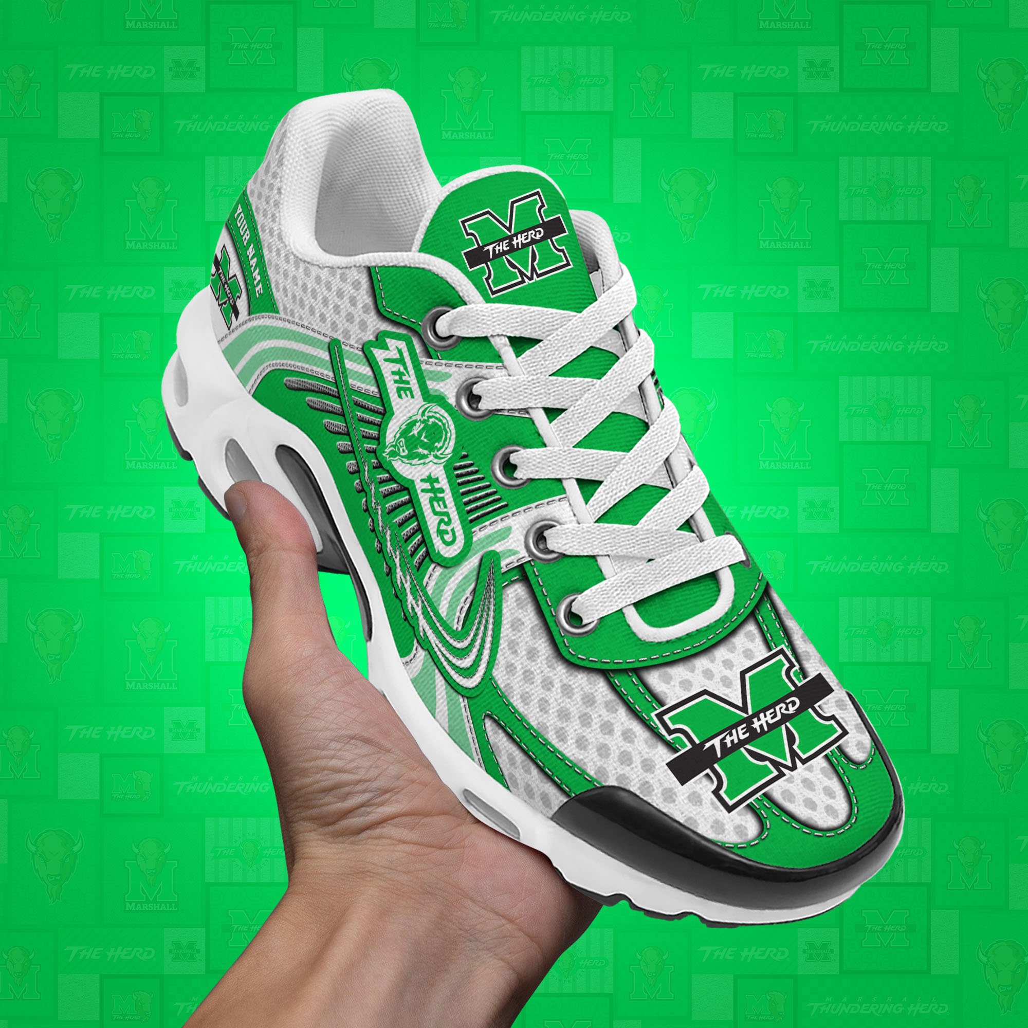 Marshall Thundering Herd TN Shoes Custom Your Name, Sport Shoes