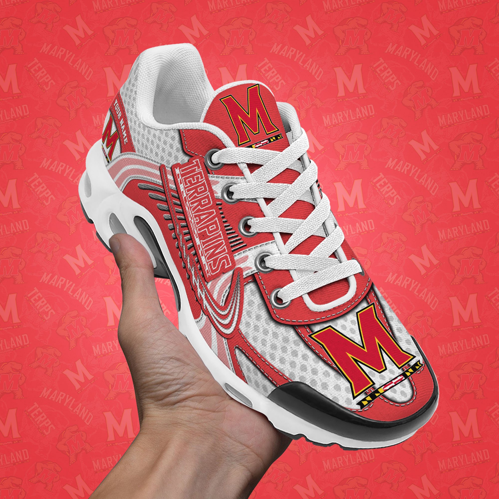 Maryland Terrapins TN Shoes Custom Your Name, Sport Shoes