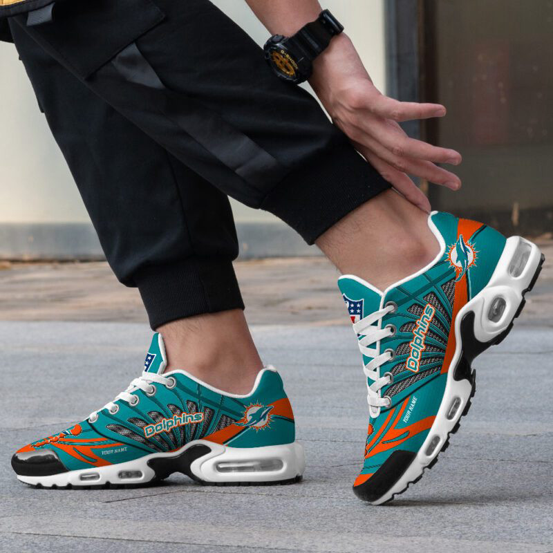 Miami Dolphins Air Max Plus Sport Sneakers For Fan Gifts
