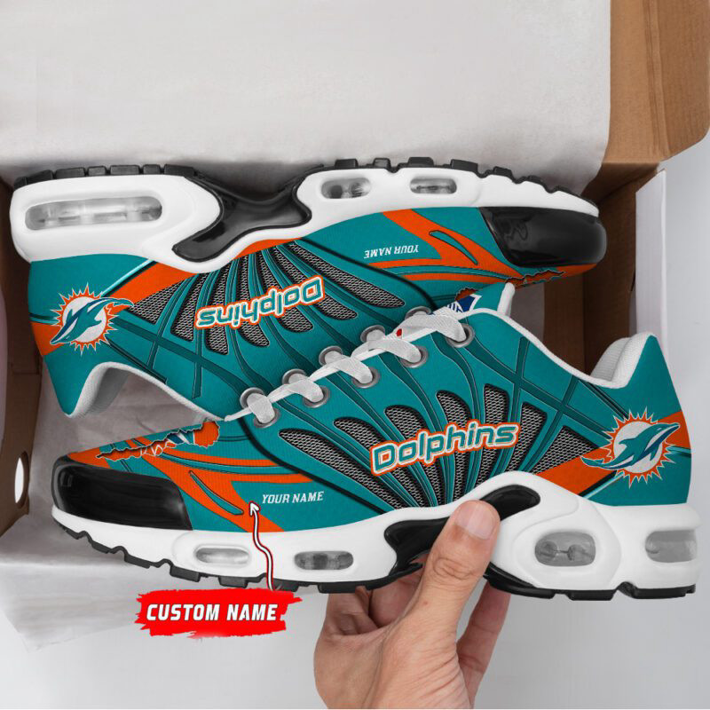 Miami Dolphins Air Max Plus Sport Sneakers For Fan Gifts
