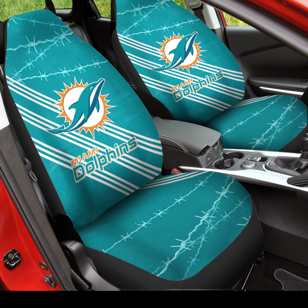 Miami Dolphins Car Seat Covers BGCSC725