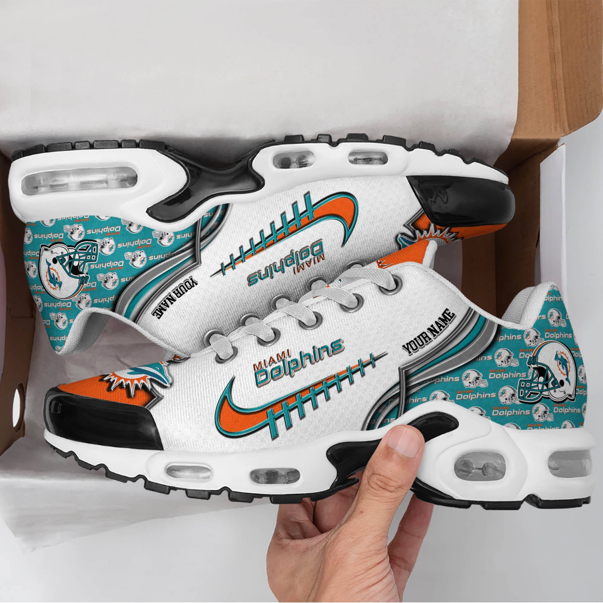 Miami Dolphins TN Shoes 2026 Version Custom Your Name 642