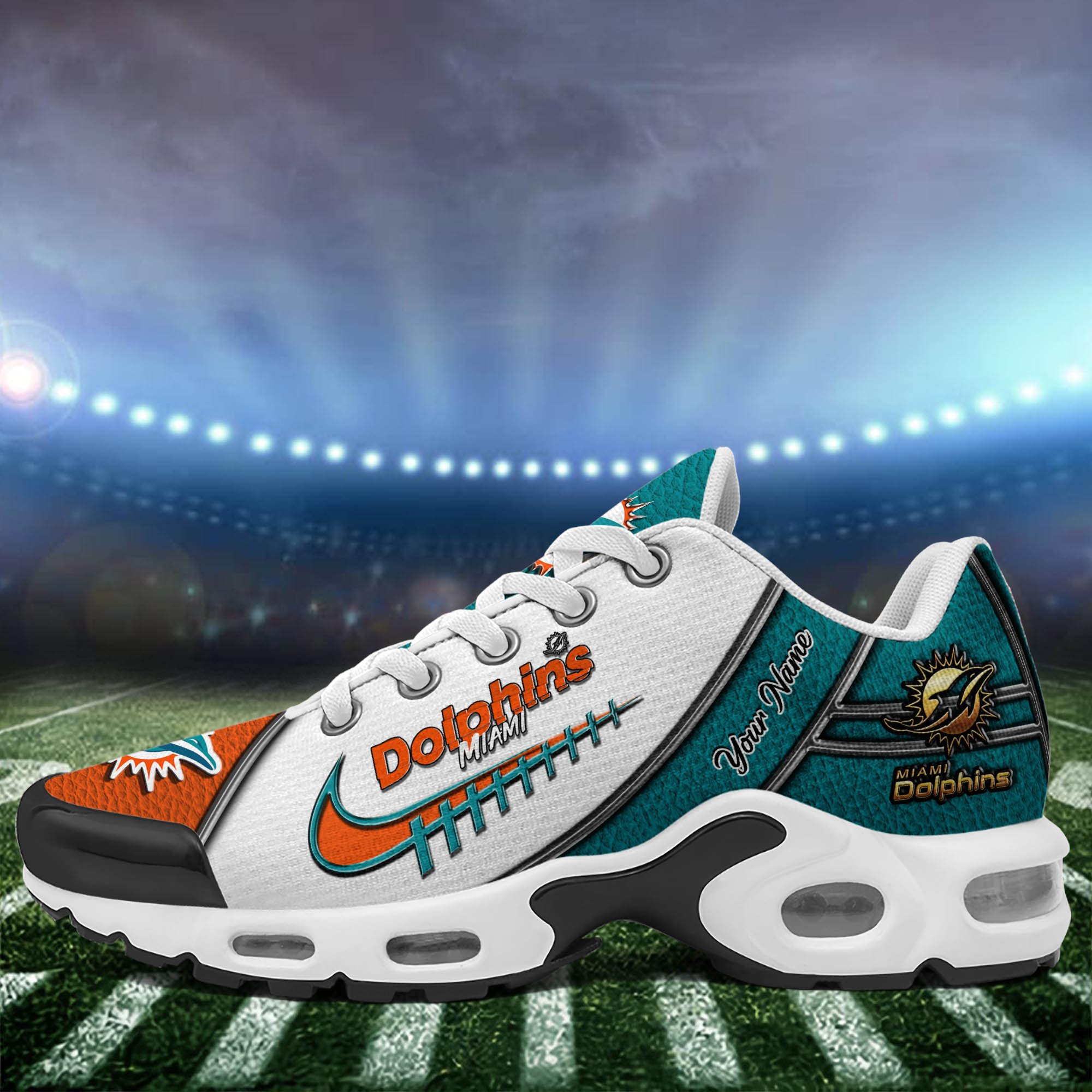 Miami Dolphins TN Shoes 2026 Version Custom Your Name, Football Team Shoes 516