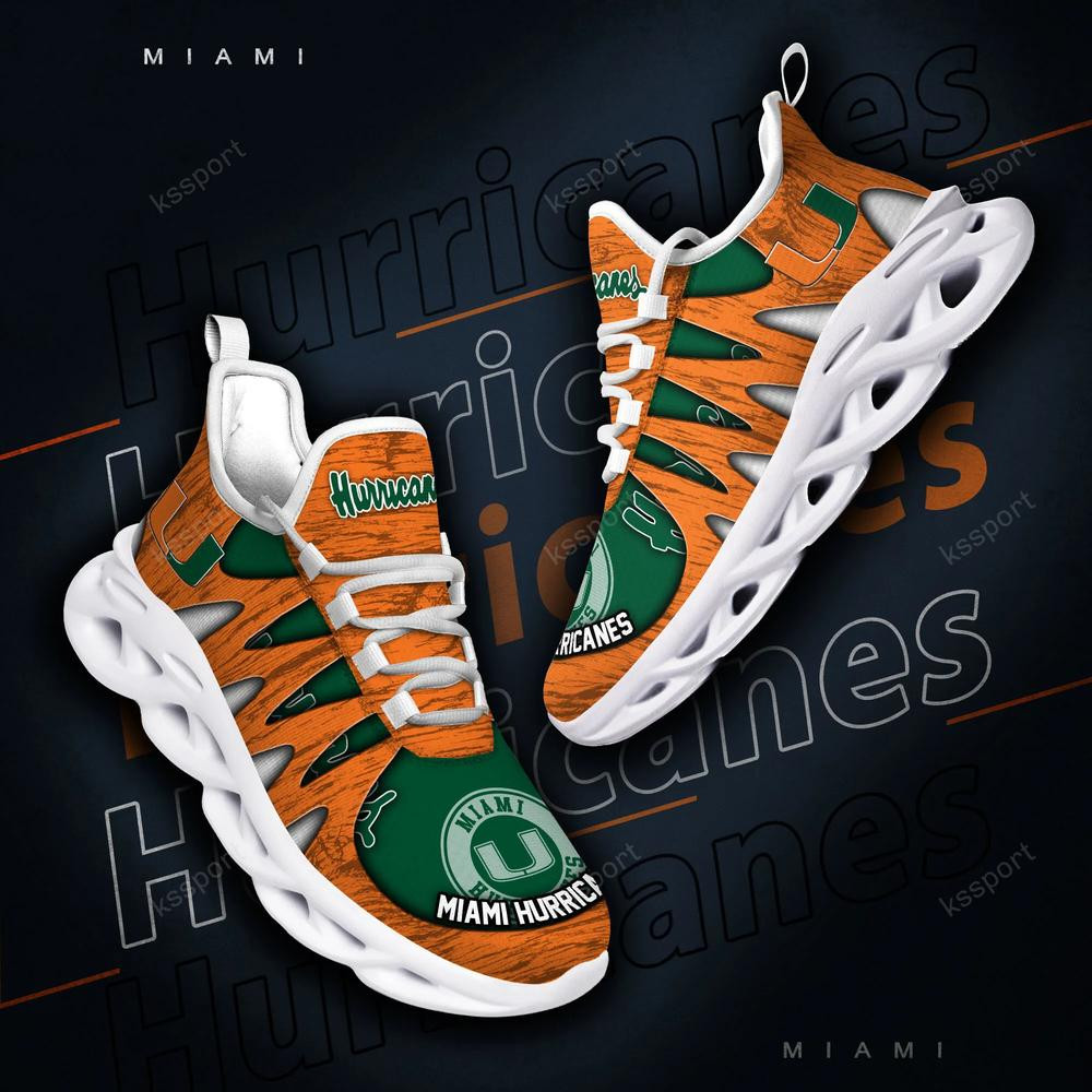 Miami Hurricanes Max Soul Shoes, Running Sneakers