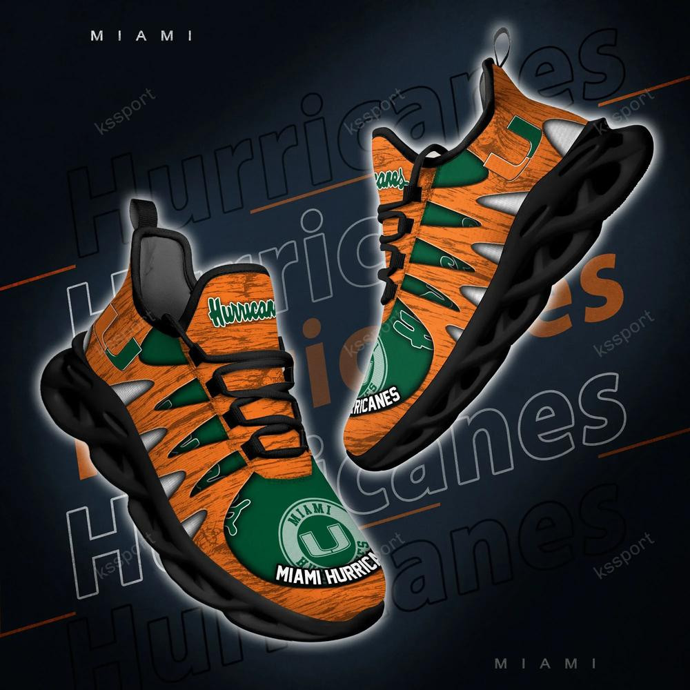 Miami Hurricanes Max Soul Shoes, Running Sneakers