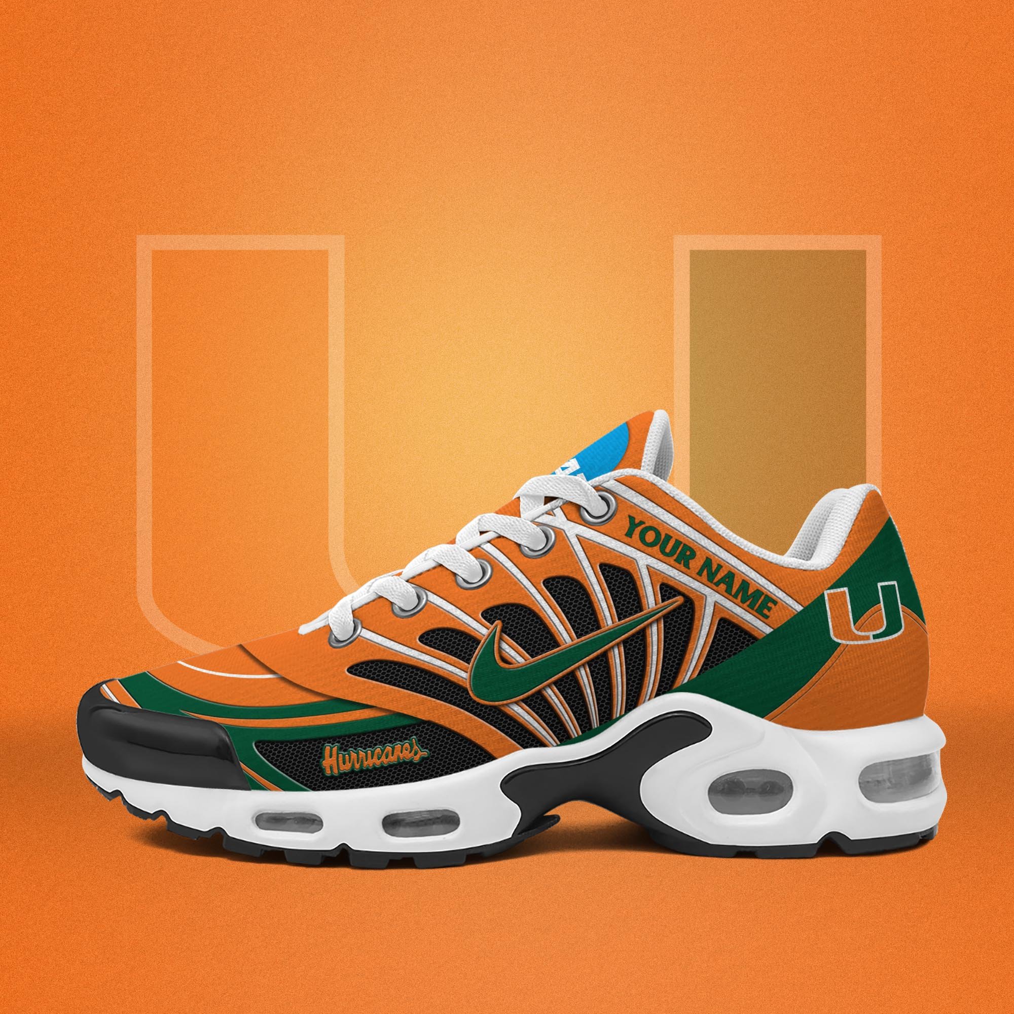 Miami Hurricanes TN Shoes 2026 Version Custom Name