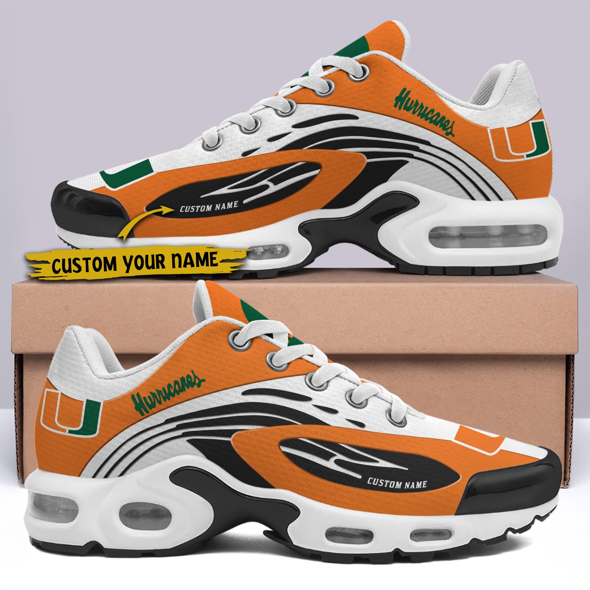 Miami Hurricanes TN Shoes 2026 Version Custom Your Name 026
