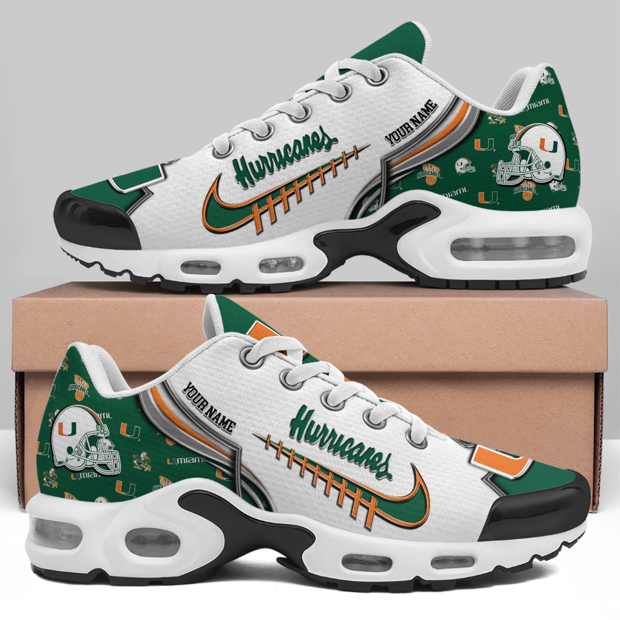 Miami Hurricanes TN Shoes 2026 Version Custom Your Name 642