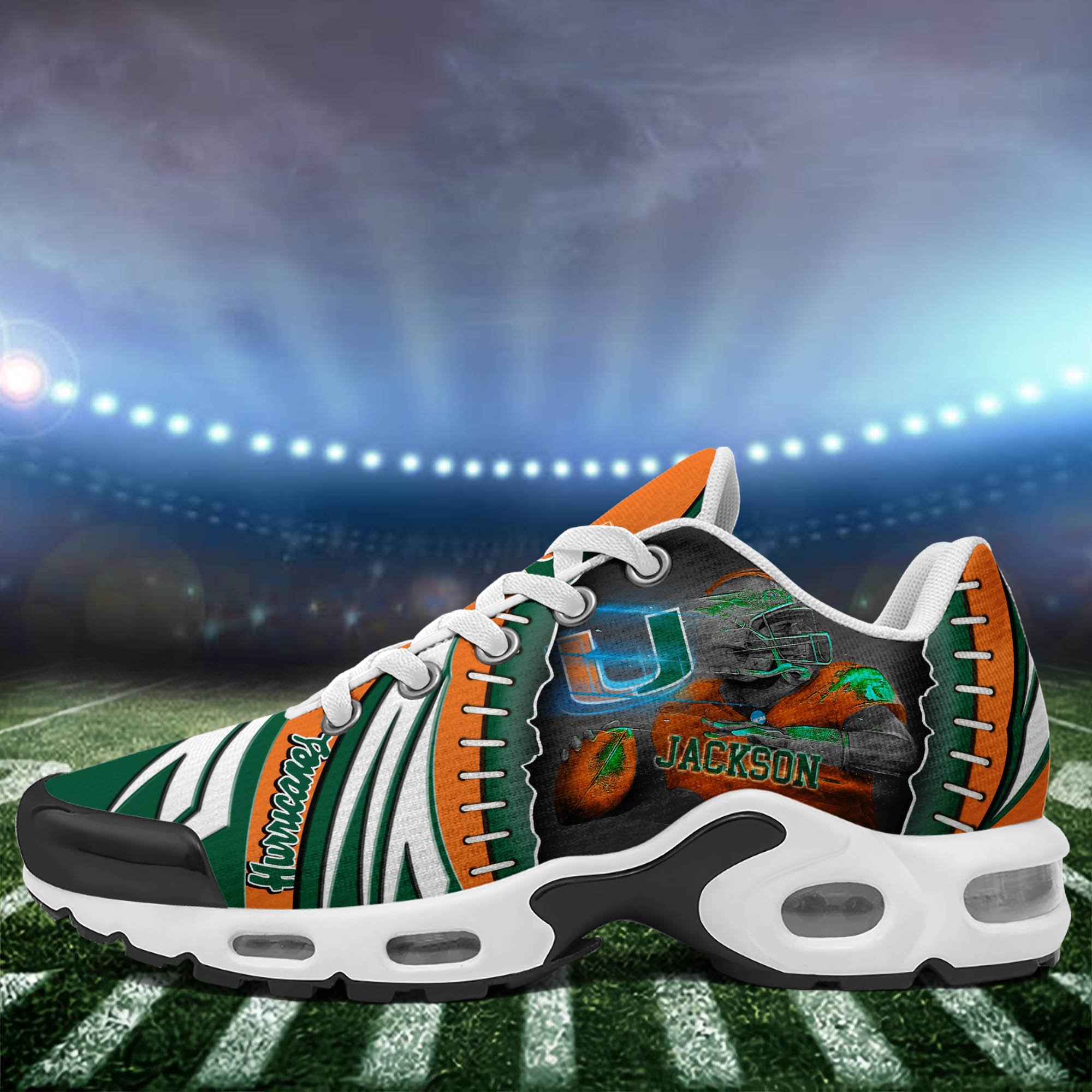 Miami Hurricanes TN Shoes 2026 Version Custom Your Name 919