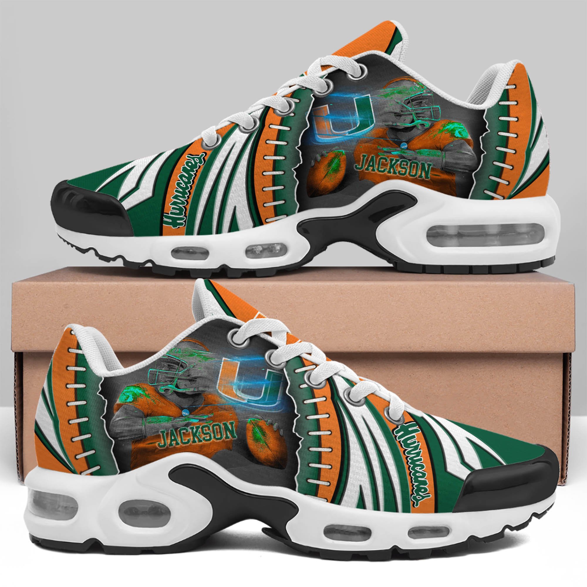 Miami Hurricanes TN Shoes 2026 Version Custom Your Name 919