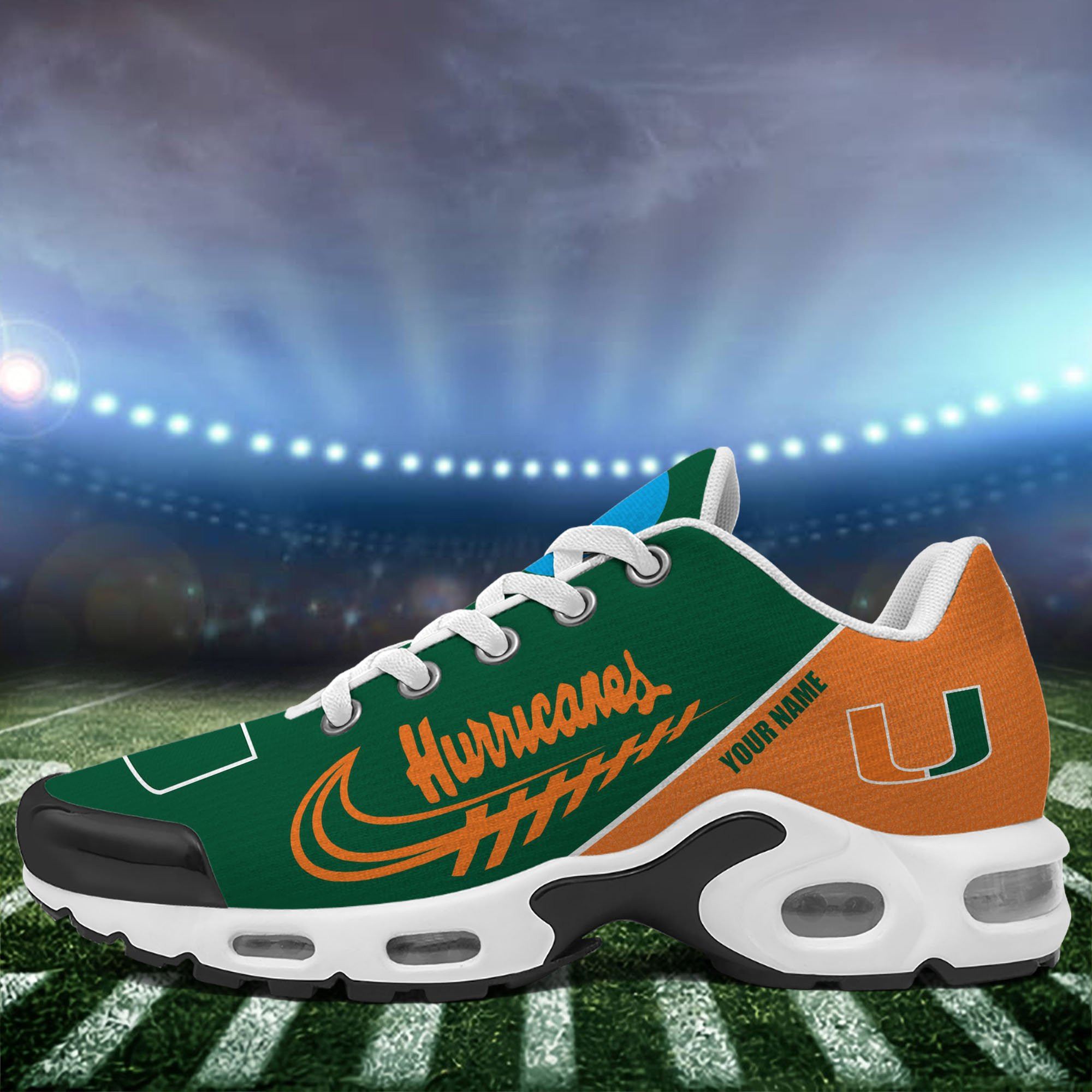 Miami Hurricanes TN Shoes Custom Your Name 514