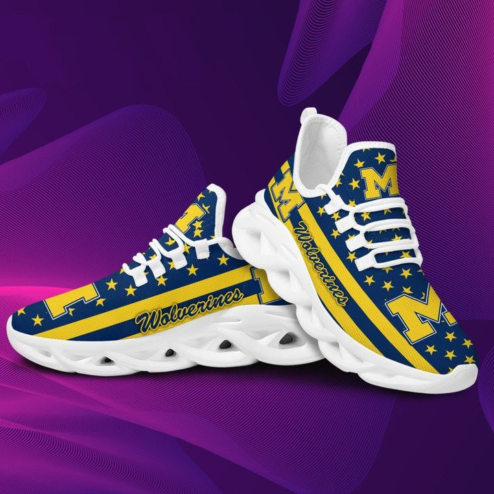 Michigan Wolverines Max Soul YZ Running Sneakers 23