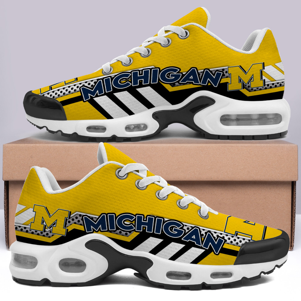 Michigan Wolverines Personalized TN Air Max Shoes Air Cushion Sneakers