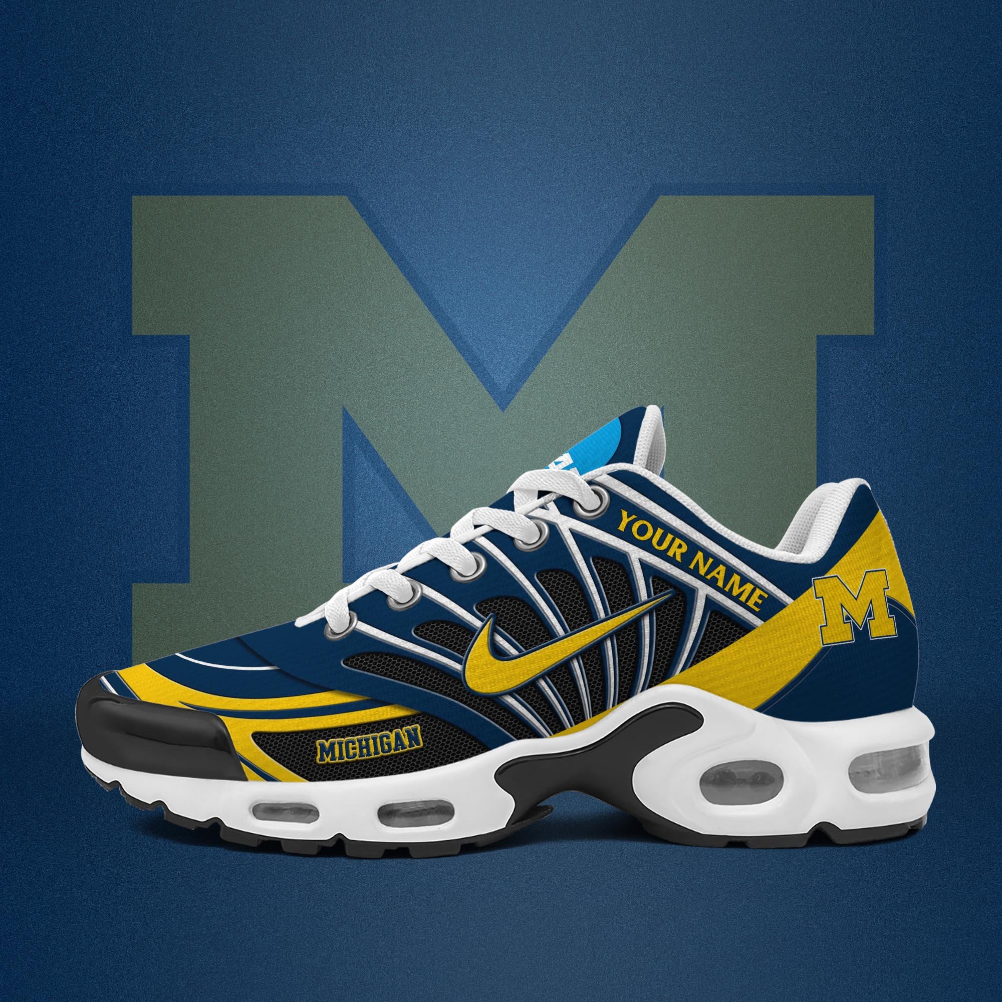 Michigan Wolverines TN Shoes 2026 Version Custom Name
