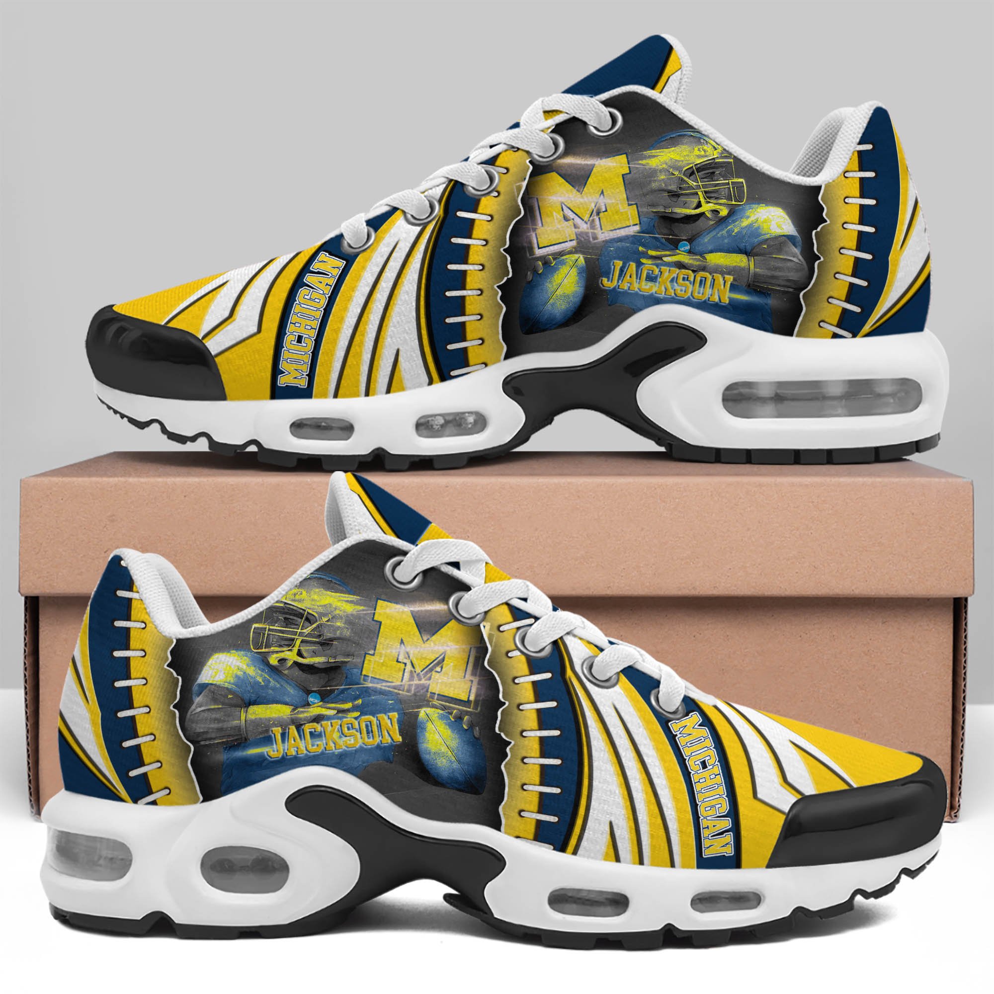 Michigan Wolverines TN Shoes 2026 Version Custom Your Name 919