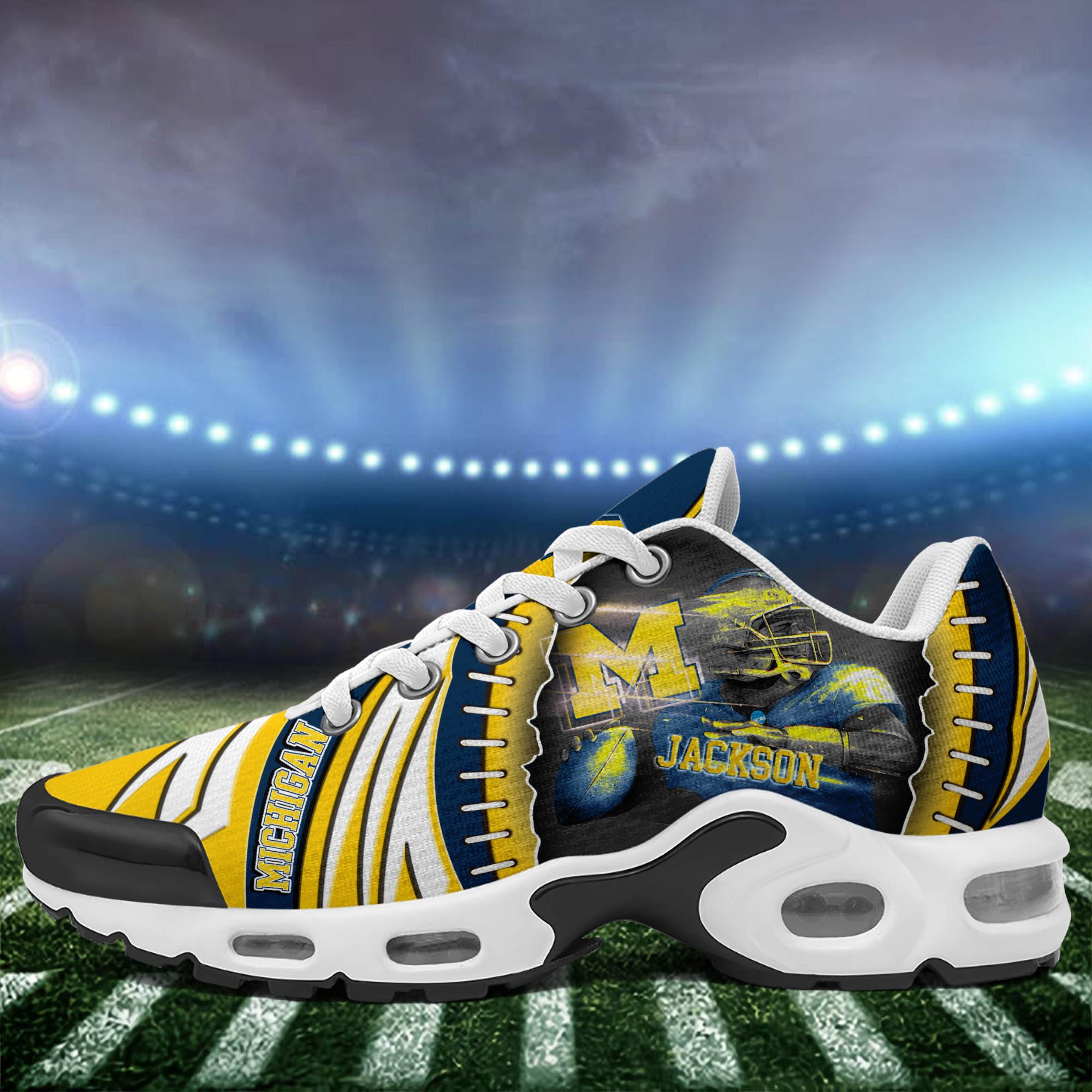 Michigan Wolverines TN Shoes 2026 Version Custom Your Name 919