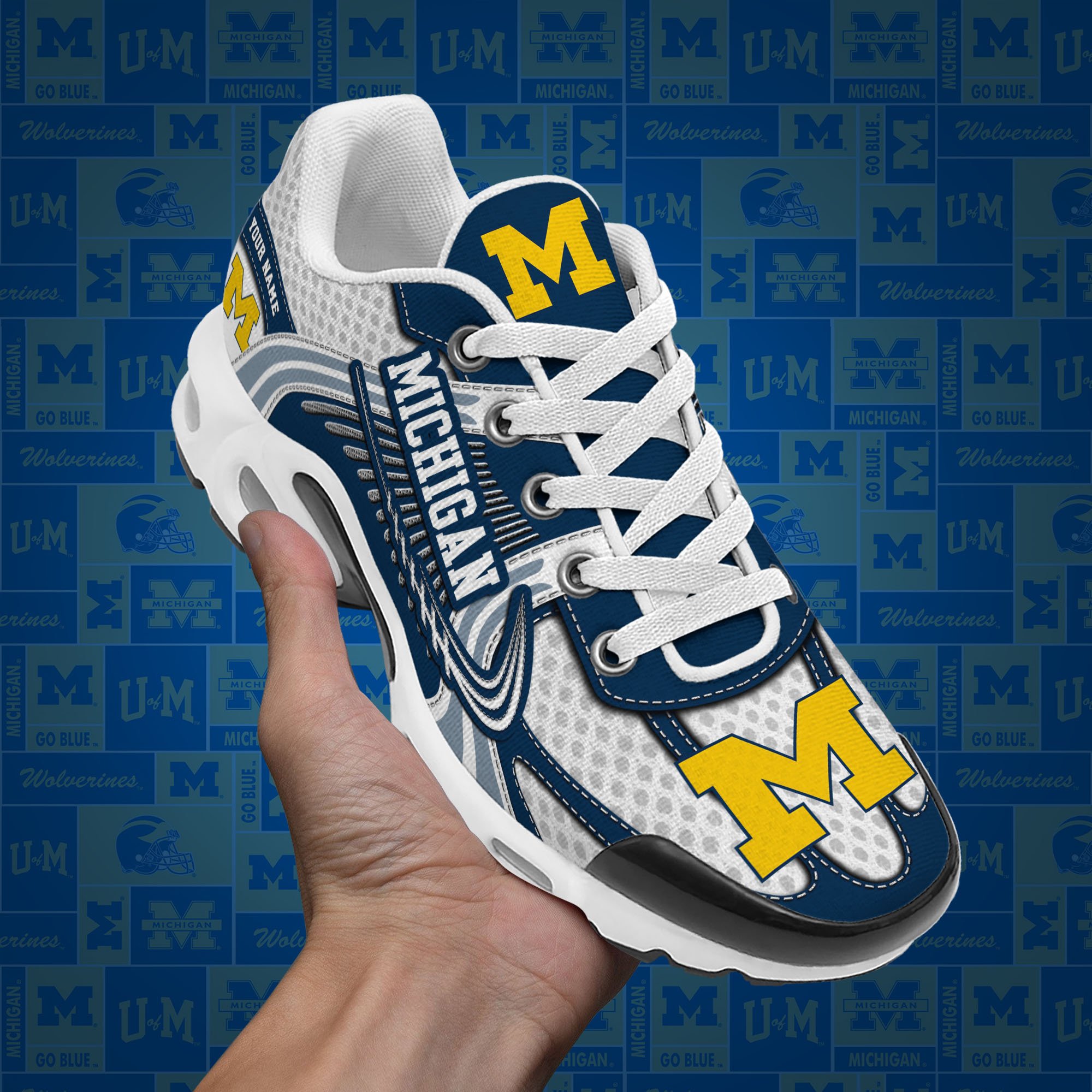 Michigan Wolverines TN Shoes Custom Your Name, Sport Shoes, Gifts For Fans, Sport Gifts For Him ETRG-62360