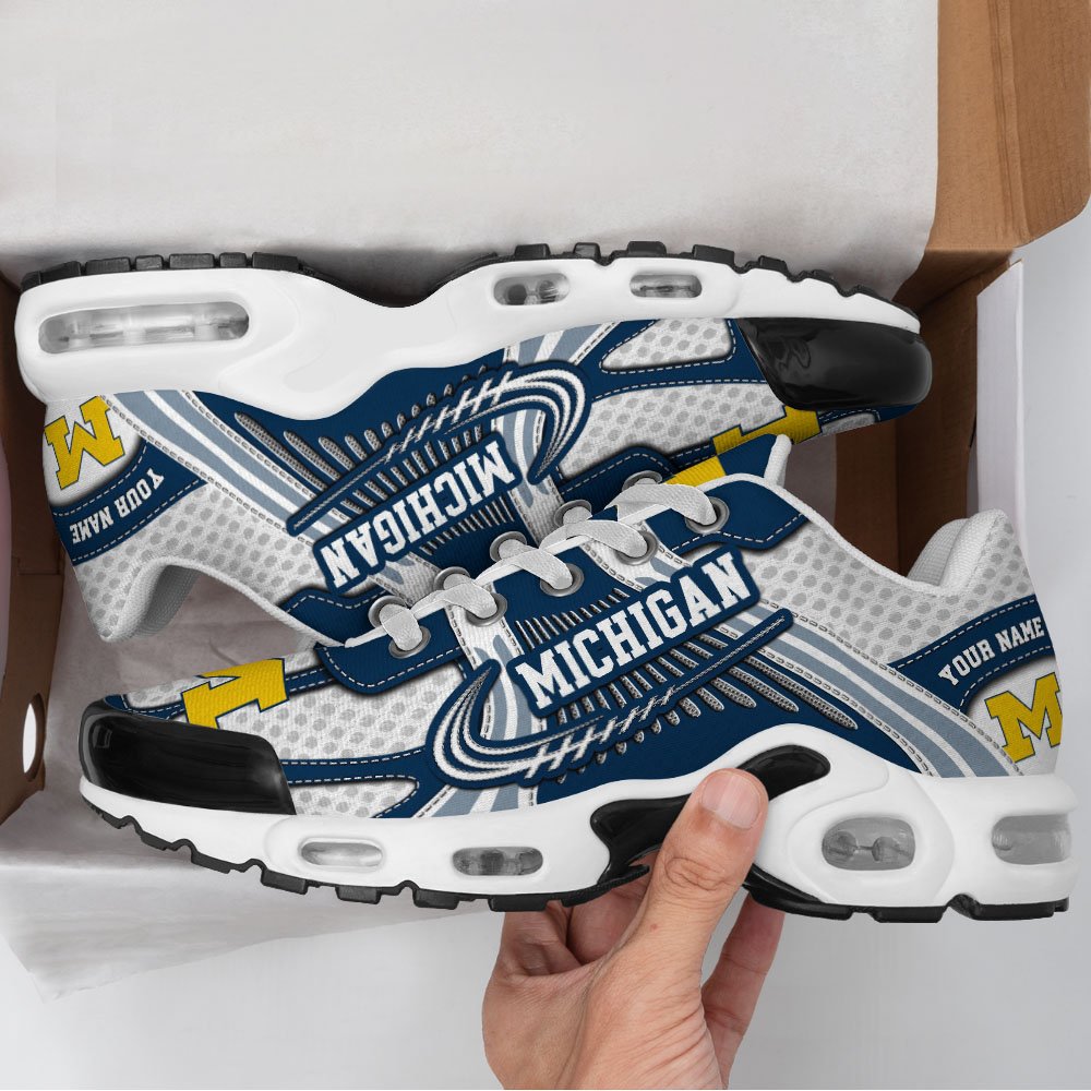 Michigan Wolverines TN Shoes Custom Your Name, Sport Shoes, Gifts For Fans, Sport Gifts For Him ETRG-62360