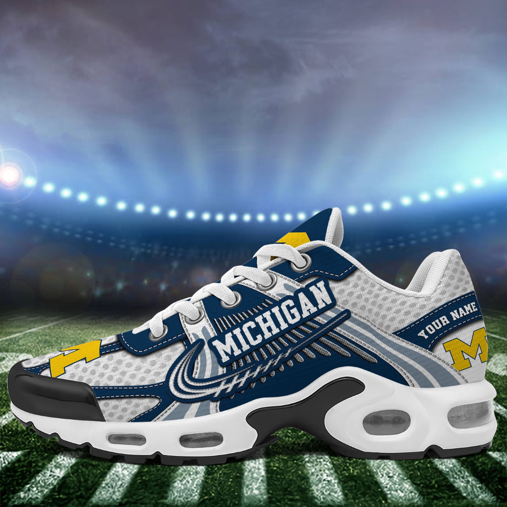 Michigan Wolverines TN Shoes Custom Your Name, Sport Shoes, Gifts For Fans, Sport Gifts For Him ETRG-62360