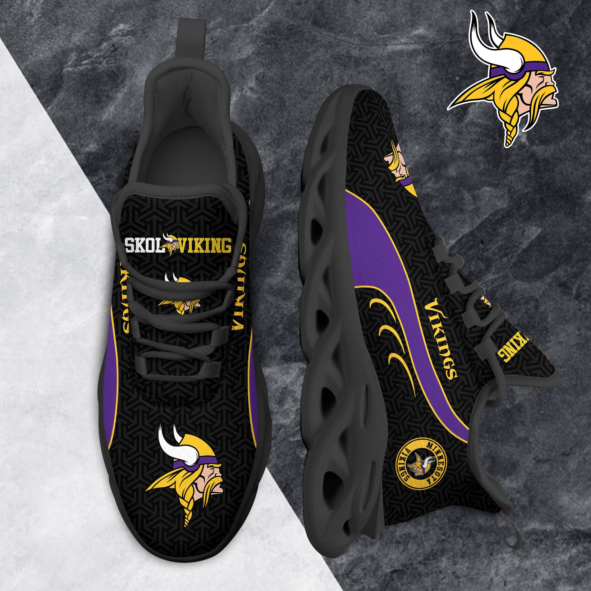Minnesota Vikings Clunky Shoes T-42107
