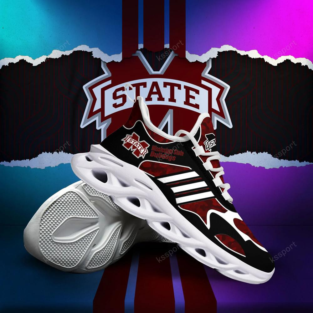Mississippi State Bulldogs Max Soul Clunky, Camo Running Sneakers For Fan Ever