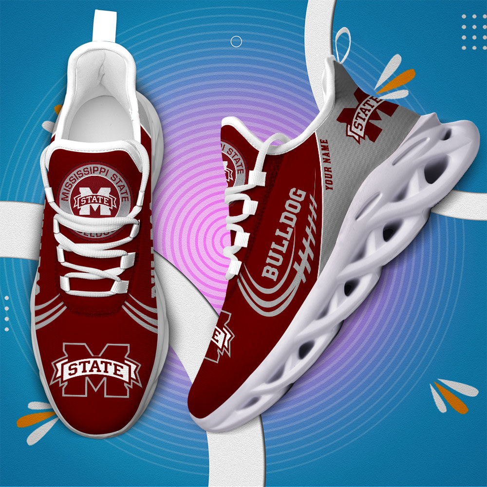 Mississippi State Bulldogs PERSONALIZED MAX SOUL SHOES T1