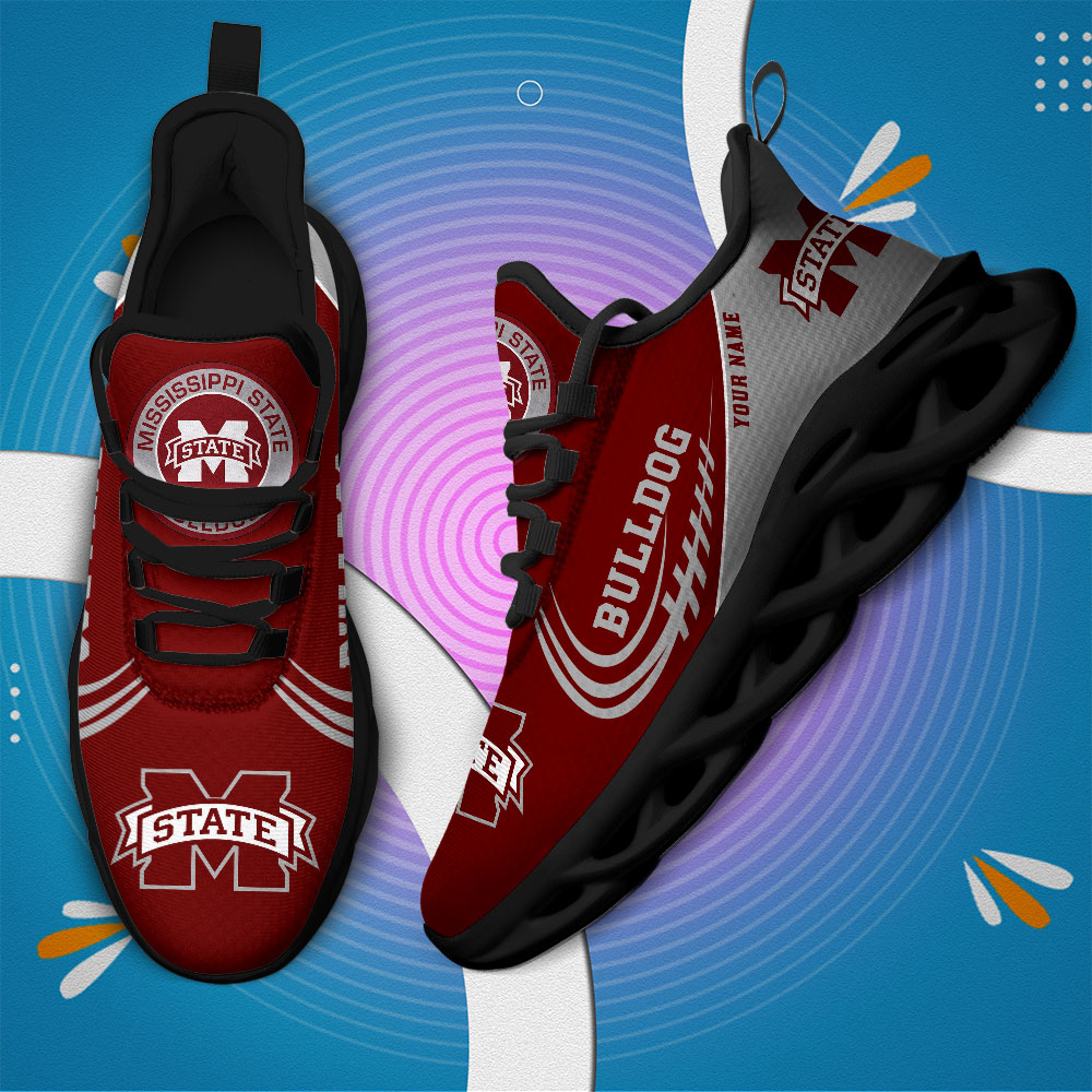 Mississippi State Bulldogs PERSONALIZED MAX SOUL SHOES T1