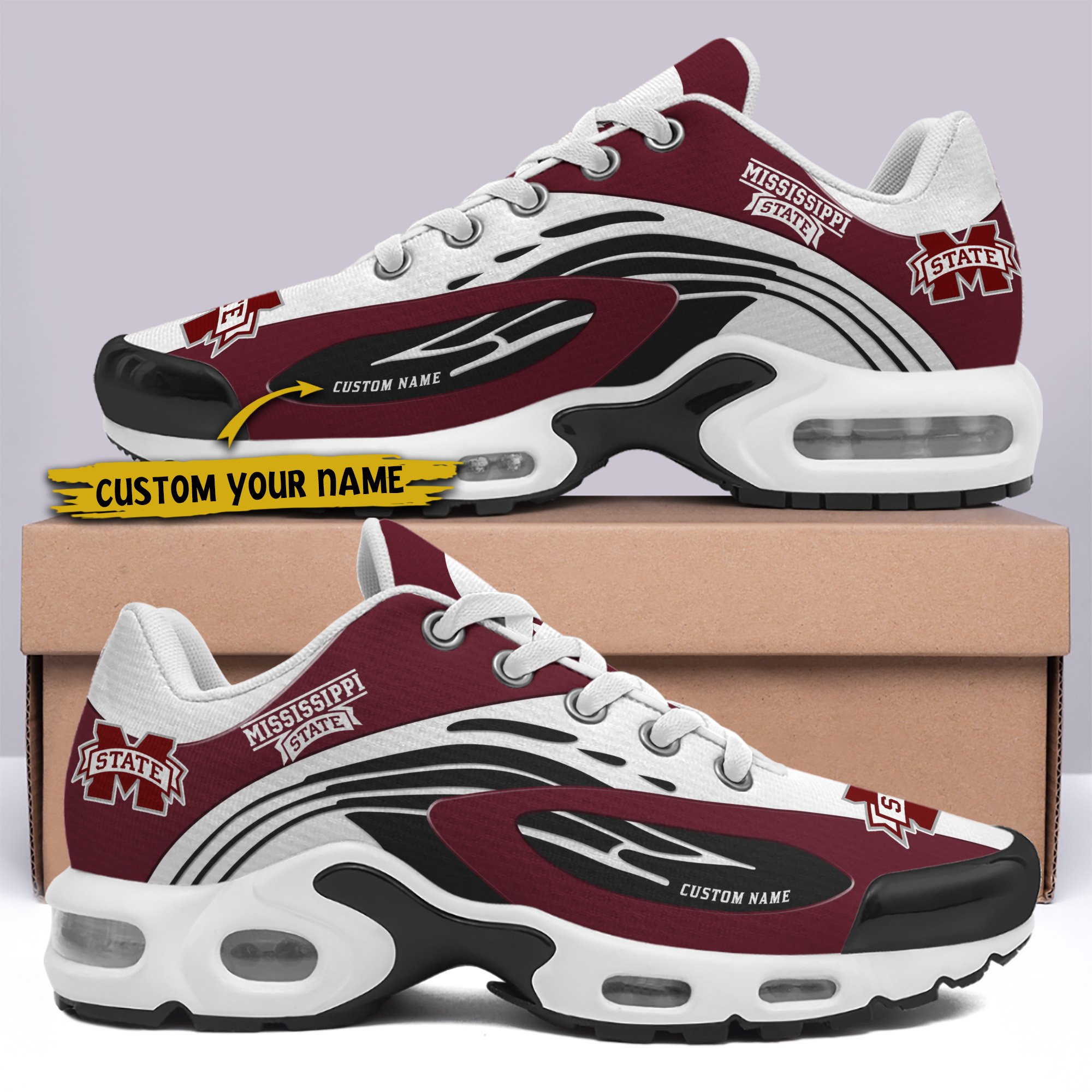 Mississippi State Bulldogs TN Shoes 2026 Version Custom Your Name 026
