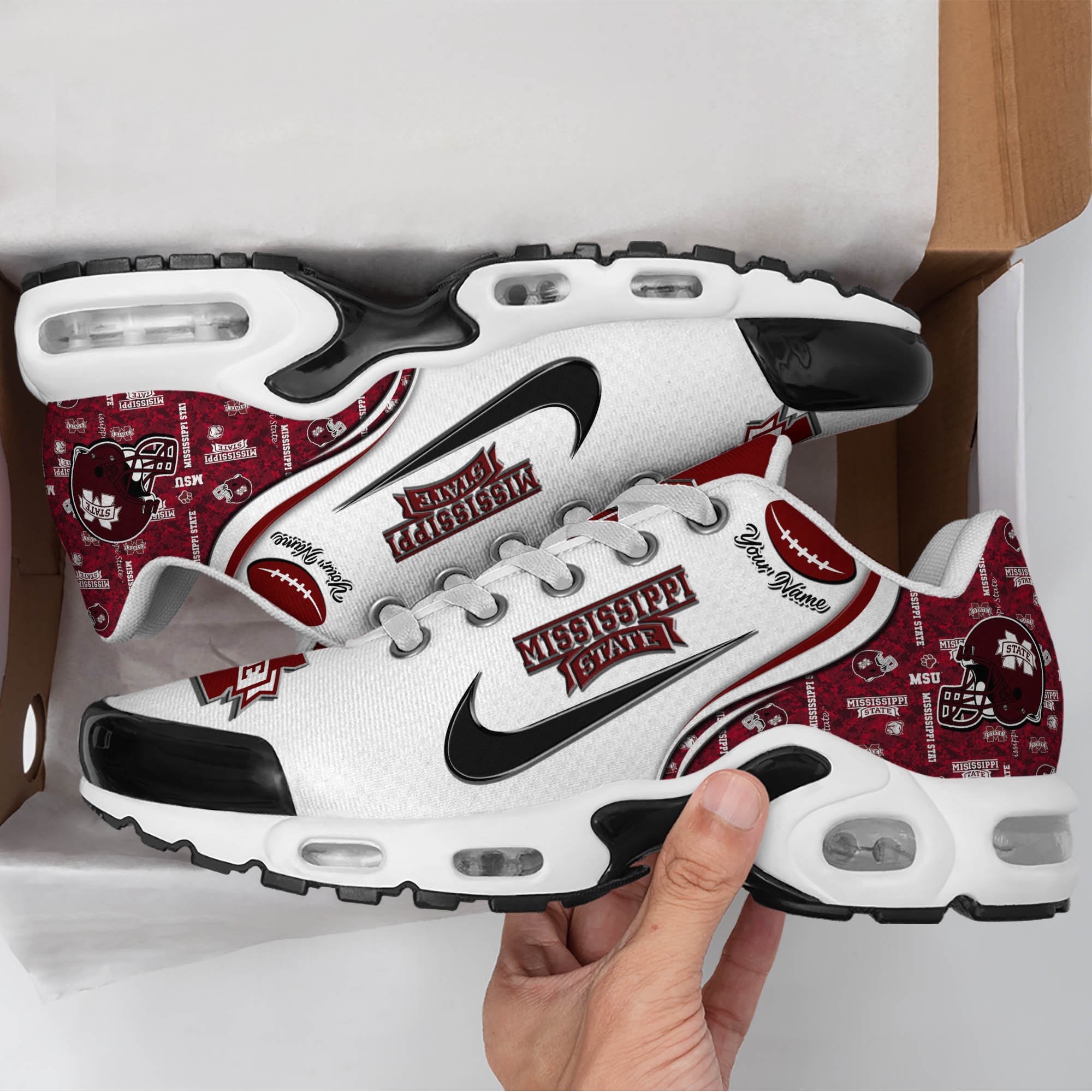 Mississippi State Bulldogs TN Shoes 2026 Version Custom Your Name 499