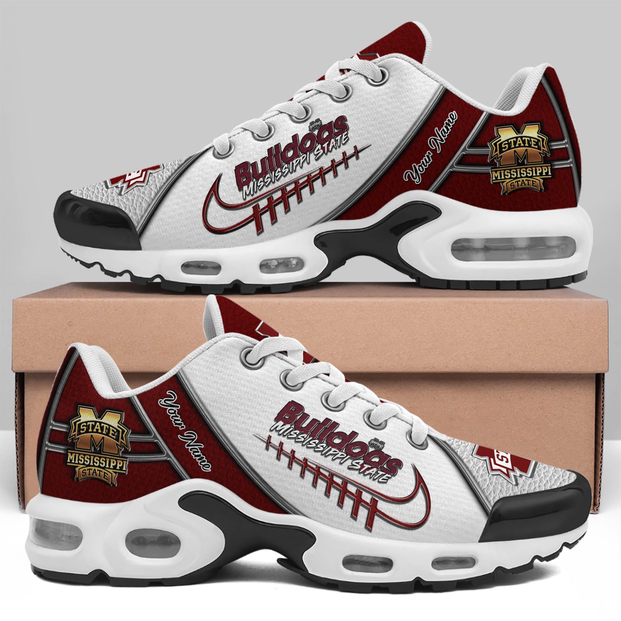 Mississippi State Bulldogs TN Shoes 2026 Version Custom Your Name, Football Team Shoes, Football Shoes For Fans, Sport Gifts, Gifts For Lovers ETHY