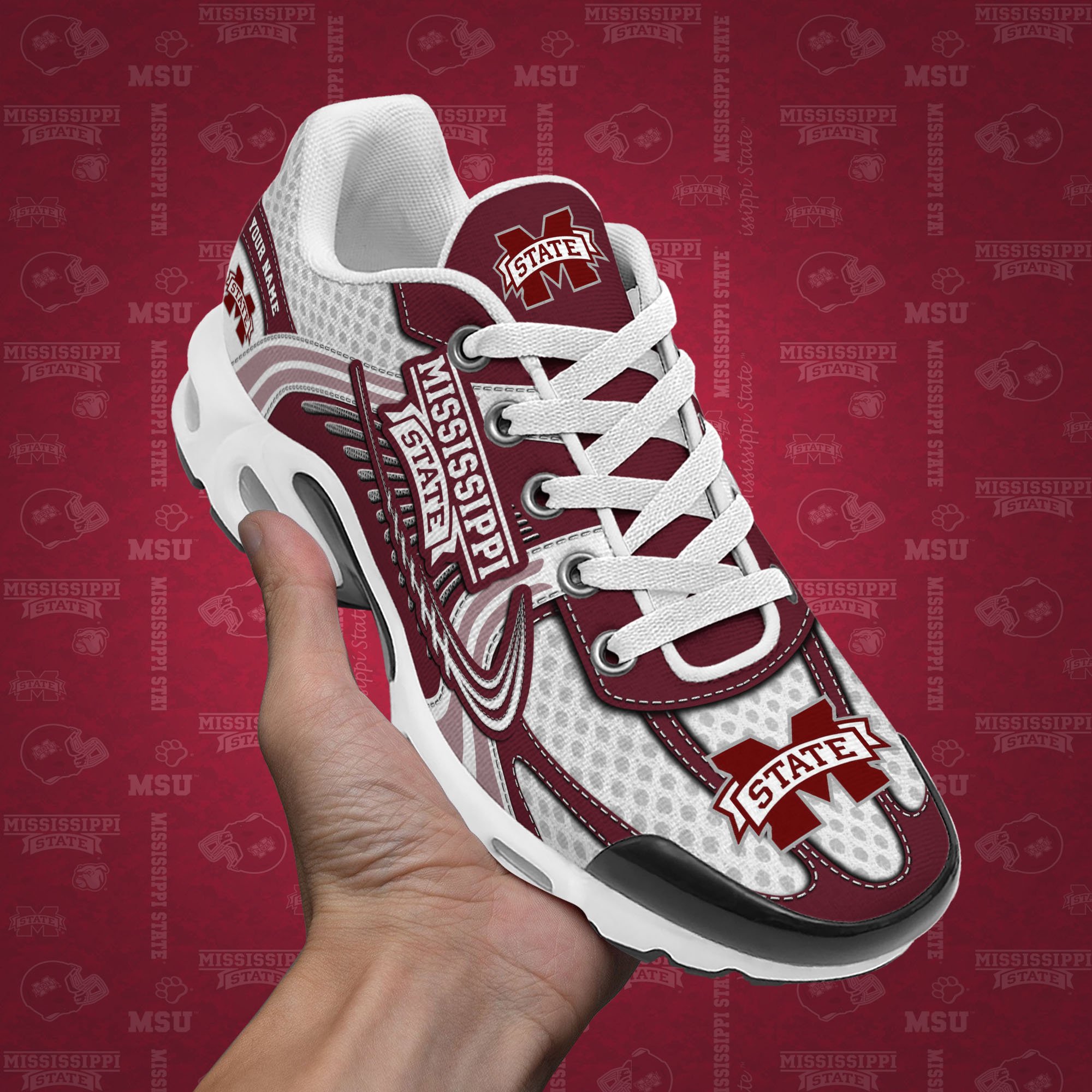 Mississippi State Bulldogs TN Shoes Custom Your Name, Sport Shoes