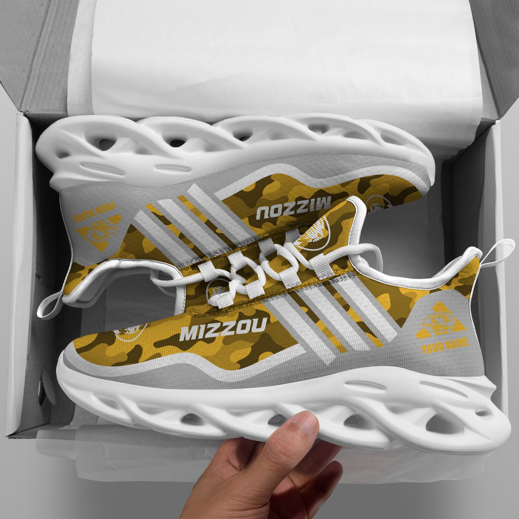 Missouri Tigers Black Max Soul Shoes 2026 Versions Custom Name 466