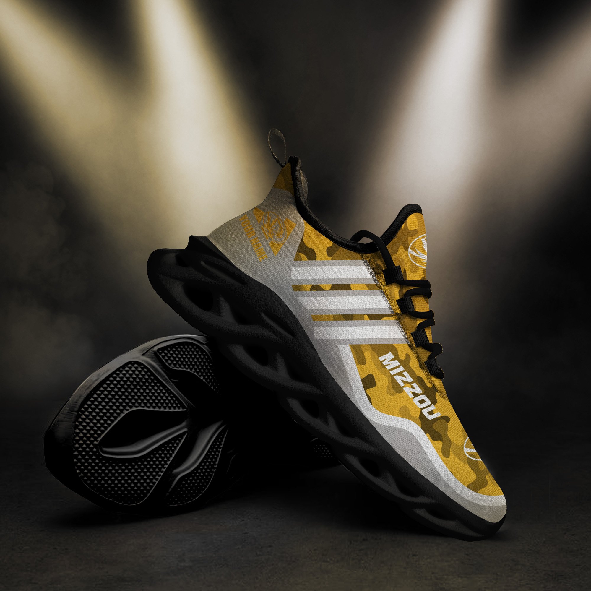 Missouri Tigers Black Max Soul Shoes 2026 Versions Custom Name 466