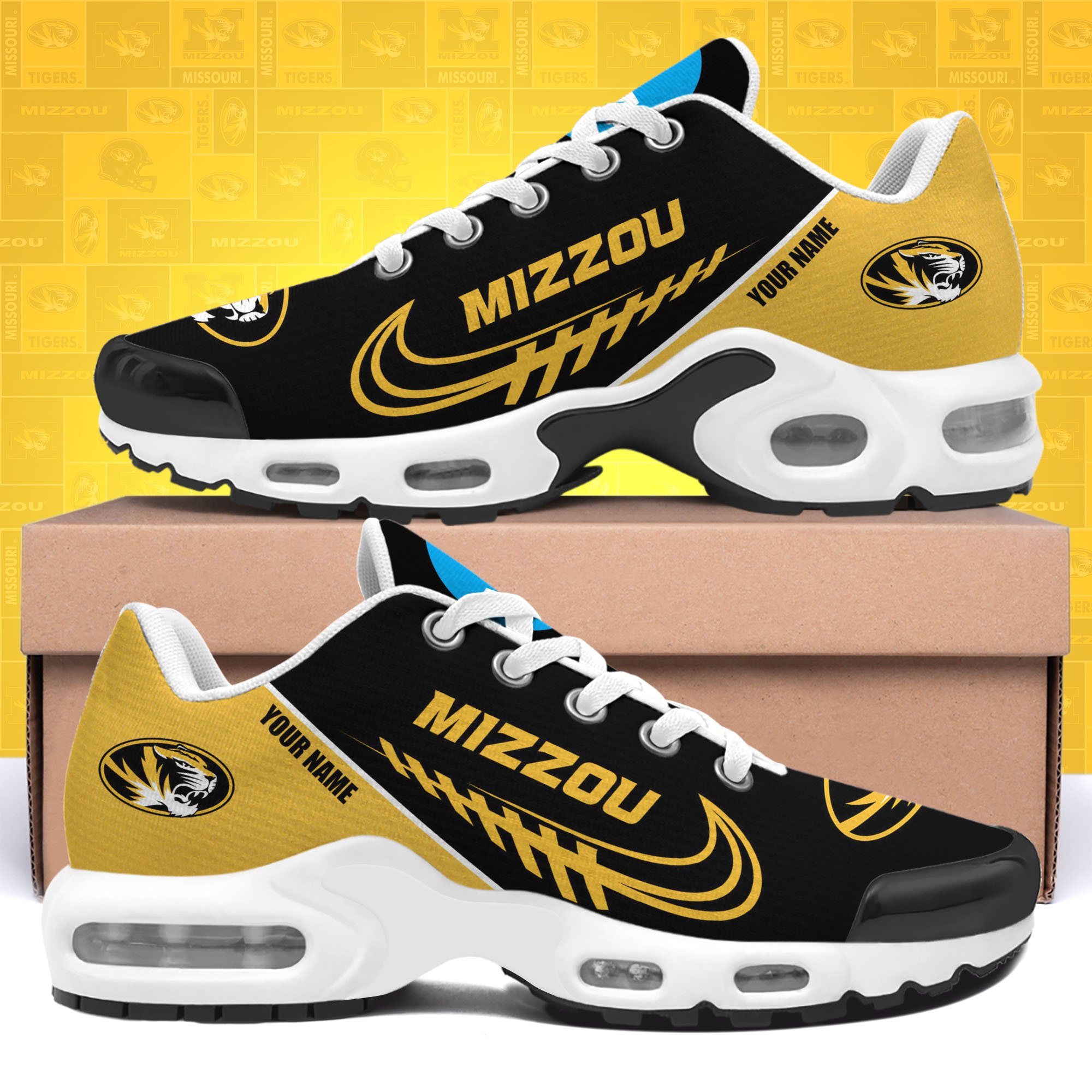 Missouri Tigers TN Shoes Custom Your Name 514