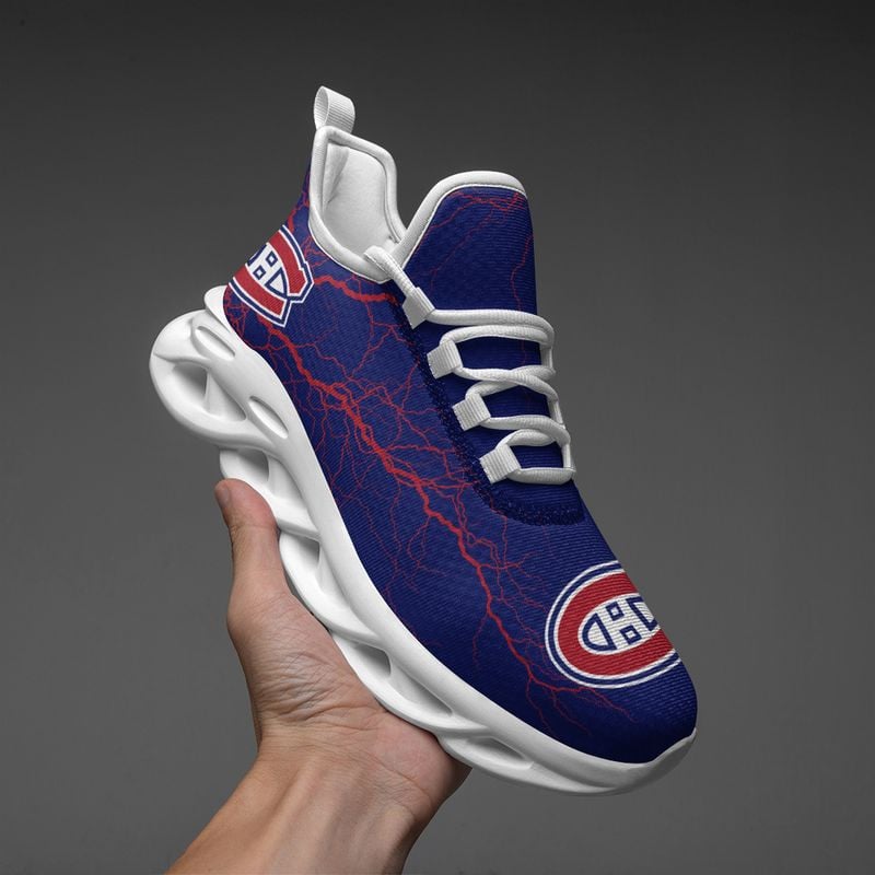 Montreal Canadiens Lightning Pattern Max Soul Shoes NEW020565