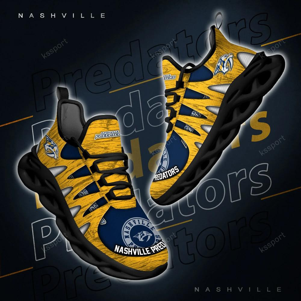 Nashville Predators Max Soul Shoes, Running Sneakers