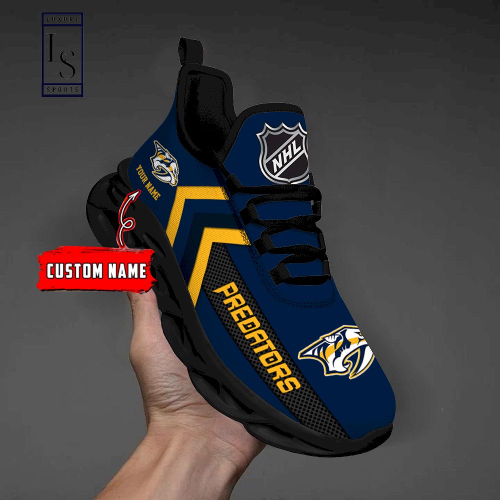 Nashville Predators NHL Personalized Max Soul Shoes