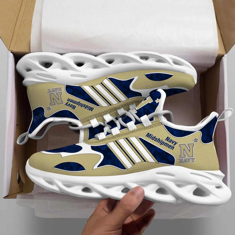Navy Midshipmen Max Soul Clunky, Camo Running Sneakers For Fan Ever