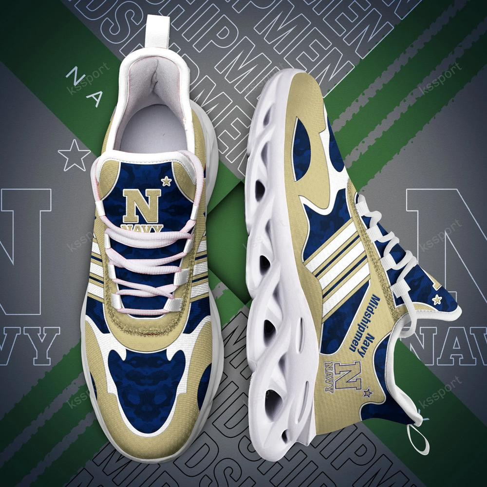 Navy Midshipmen Max Soul Clunky, Camo Running Sneakers For Fan Ever