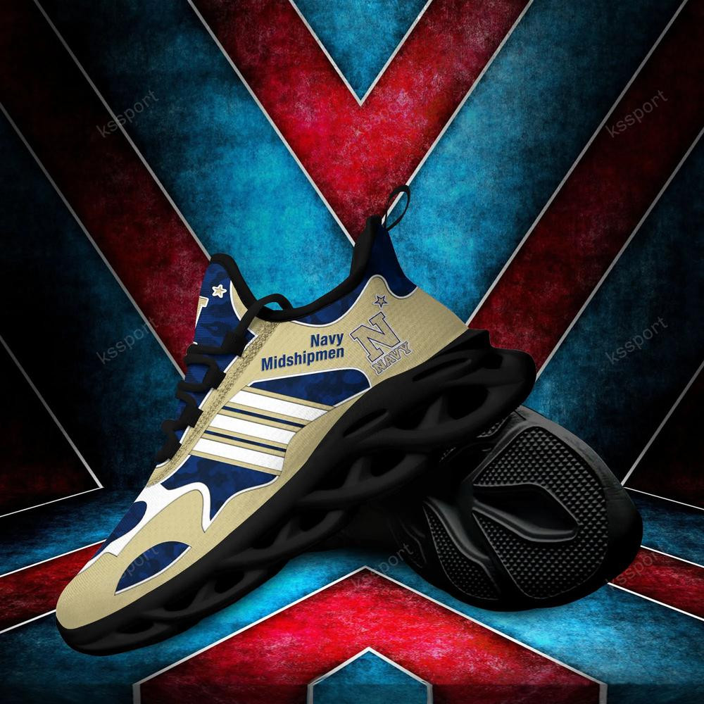 Navy Midshipmen Max Soul Clunky, Camo Running Sneakers For Fan Ever