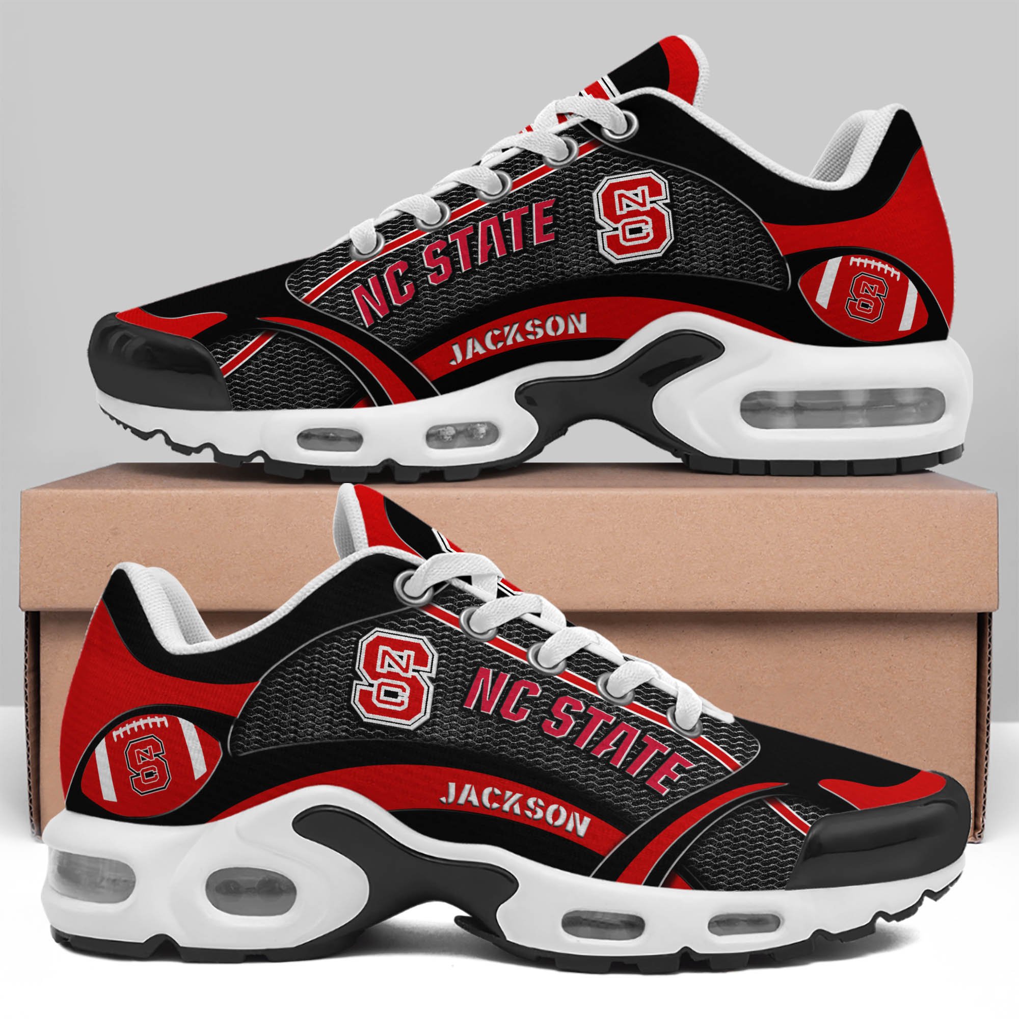 NC State Wolfpack Team TN Shoes 2026 Version Custom Name 889