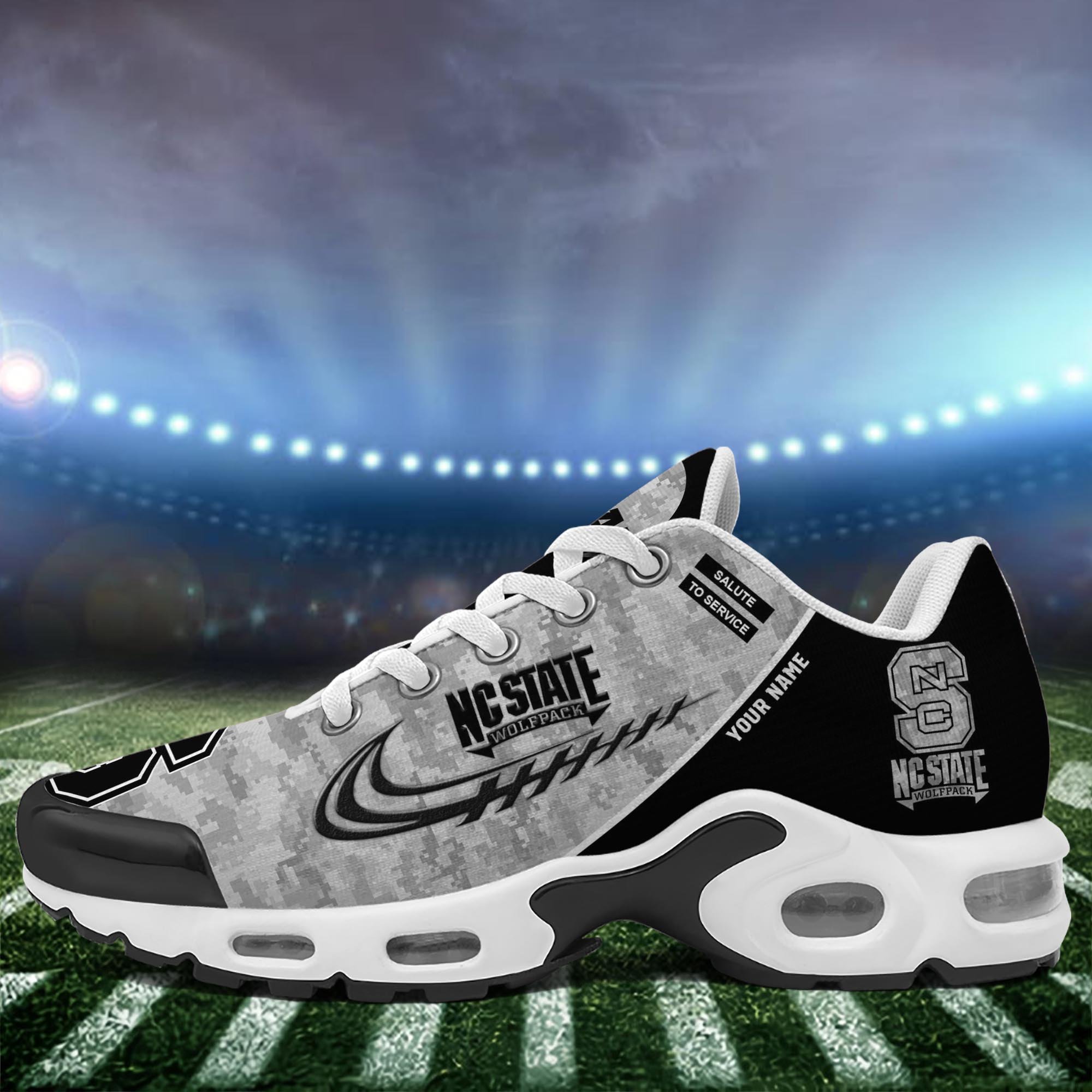 NC State Wolfpack TN Shoes 2026 Version Custom Name, Camouflage Shoes PH585