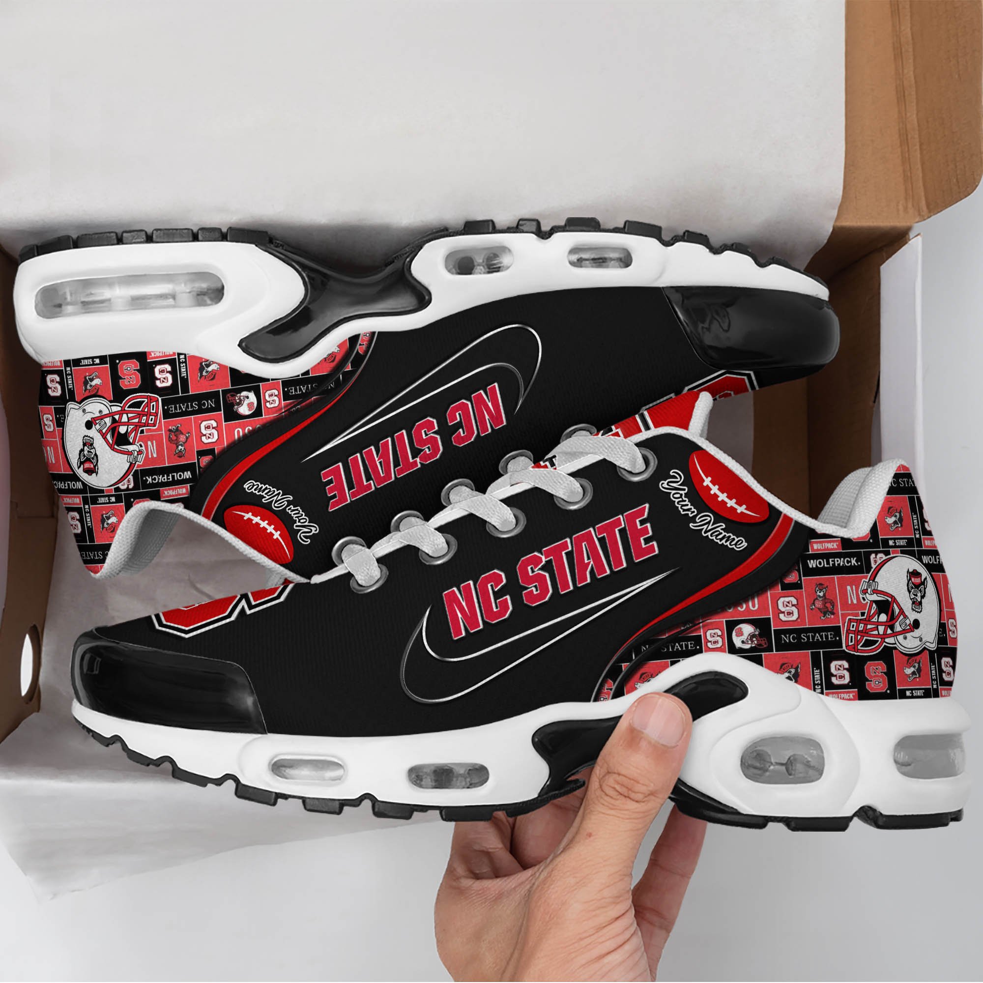 NC State Wolfpack TN Shoes 2026 Version Custom Your Name 499