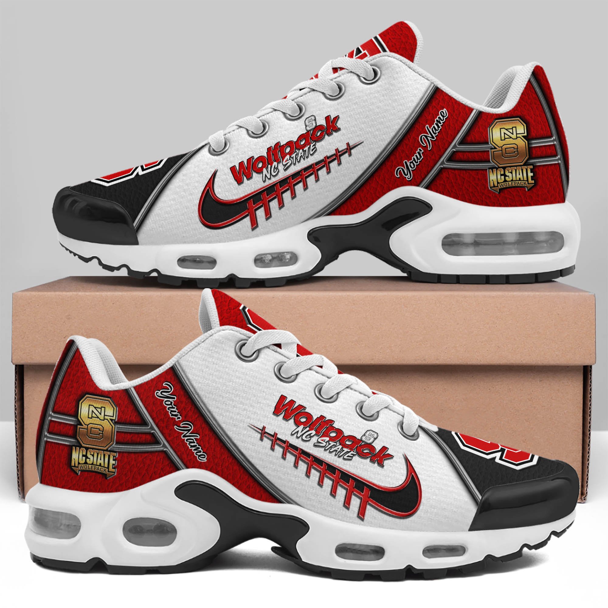 NC State Wolfpack TN Shoes 2026 Version Custom Your Name, Football Team Shoes 516
