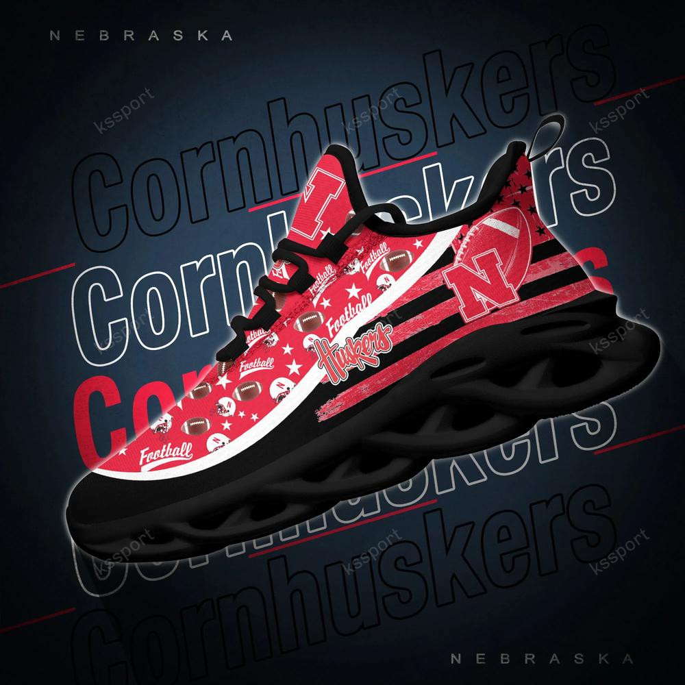 Nebraska Cornhuskers Max Soul Clunky Sneakers