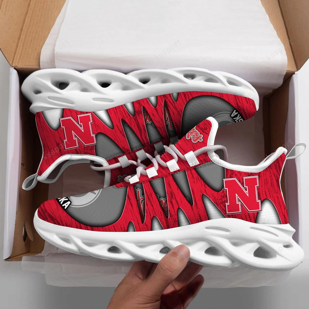 Nebraska Cornhuskers Max Soul Shoes, Running Sneakers