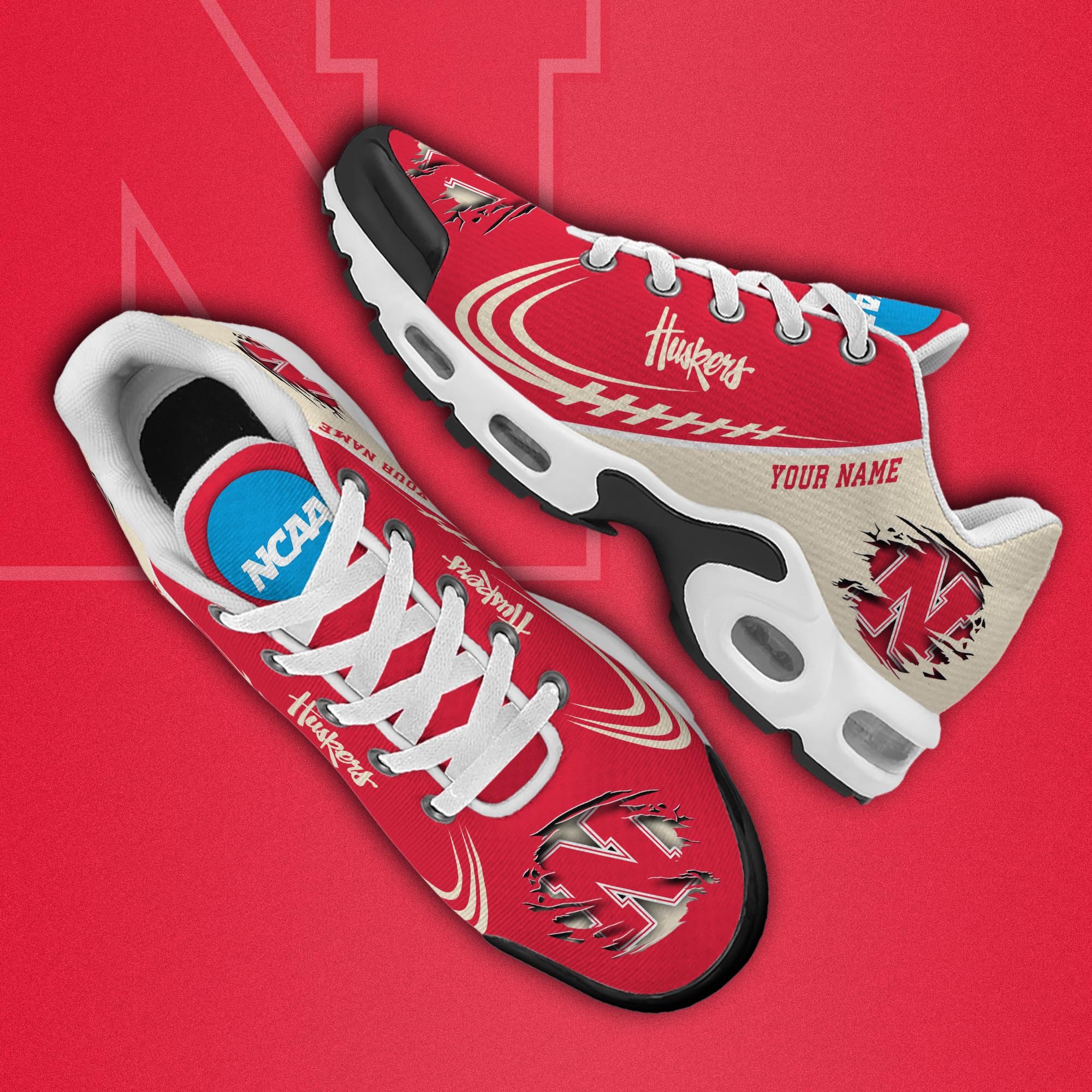 Nebraska Cornhuskers TN Shoes 2026 Version Custom Name