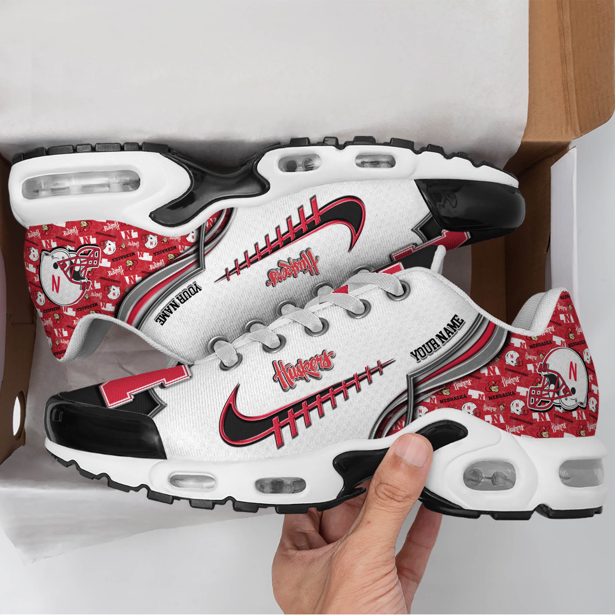 Nebraska Cornhuskers TN Shoes 2026 Version Custom Your Name 642