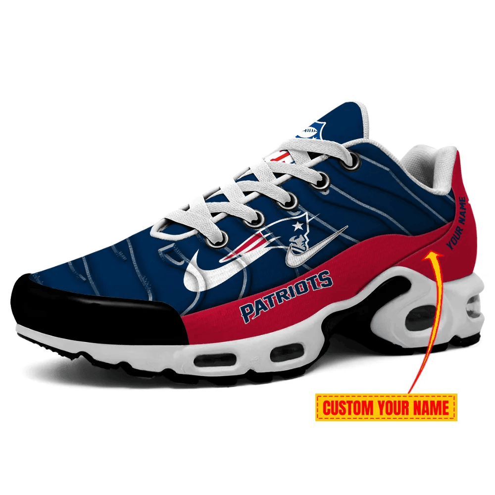 New England Patriots Personalized Name Team Mix Colors V4 TN Shoes Air Cushion Sneakers